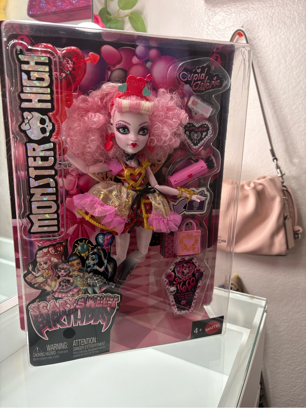 Monster High Cupid Zestoria Pink and Gold Party Doll